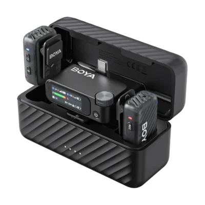 Boya BOYAMIC 2-01 Professional-Grade Microphone With 2 Lavalier Mic