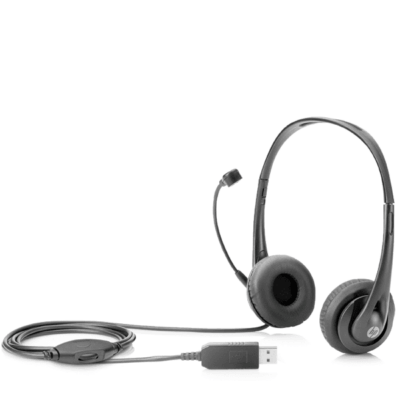 HP Stereo USB Headset Black
