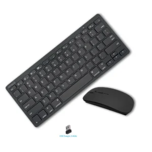 Mini Wireless Keyboard & Mouse Combo-Black