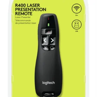 Logitech Wireless Presenter R400 – Red Laser Pointer & 15m Range
