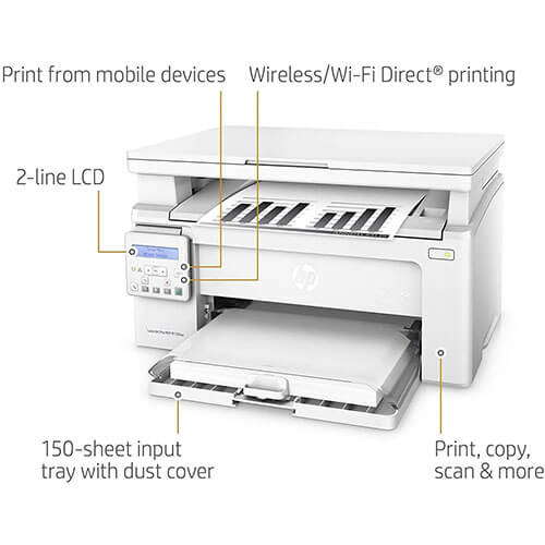 HP M130nw LaserJet Pro Wireless Monochrome All-in-One Printer 2 HP M130nw LaserJet Pro Wireless Monochrome All-in-One Printer - Image 2