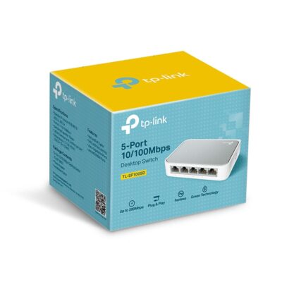 TP‑Link TL‑SF1005D 5‑Port 10/100 Mbps Desktop Switch