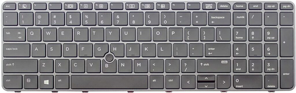 Keyboard for HP EliteBook 850 G4 755 G4 US Keyboard with Silver Frame