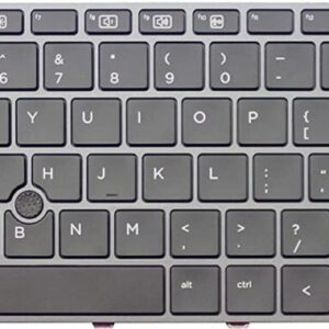 Keyboard for HP EliteBook 850 G4 755 G4 US Keyboard with Silver Frame