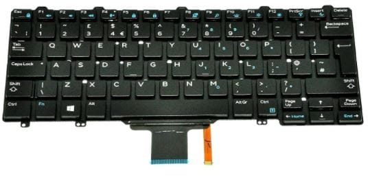 New Genuine Dell Latitude E5270 E7270 E7250 UK Backlit Laptop Keyboard 44K3X