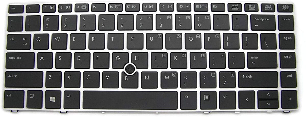 HP EliteBook Folio 9470, Fit P/N 697685-001 SG-57400-XUA 6037B0080301 702843-001 SN9118BL Black with Silver Frame Light Backlight Notebook US Layout Backlit Laptop Keyboard (With Pointing Stick) Laptop Keyboard 1 HP EliteBook Folio 9470, Fit P/N 697685-001 SG-57400-XUA 6037B0080301 702843-001 SN9118BL Black with Silver Frame Light Backlight Notebook US Layout Backlit Laptop Keyboard (With Pointing Stick) Laptop Keyboard