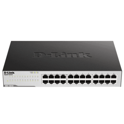 Dlink 24 port 10/100/1000Base-T unmanaged gigabit switch, Metal Casing – DGS-1024C