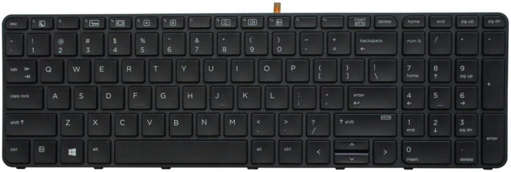 HP ProBook 450 G3 / 450 G4 / 455 G3 / 455 G4 / 470 G3 / 470 G4 Laptop No Pointer (Backlight) US Layout Black Color Laptop Keyboard