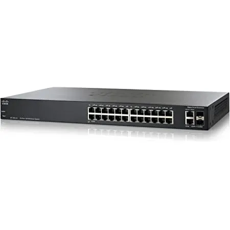 Cisco SF200-24 24-Port PoE Managed Switch