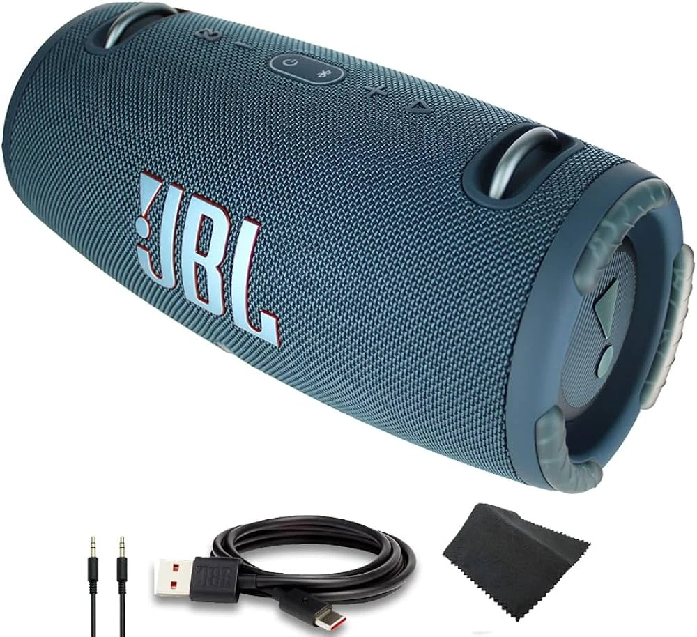 JBL Xtreme 3 Portable Waterproof Bluetooth Speaker - Blue (JBLXTREME3BLUUK)