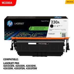 HP 230A Black Original LaserJet Toner Cartridge (W2300A)