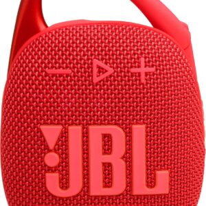 JBL Clip 5 Ultra-Portable Bluetooth Speaker with Carabiner - Red (JBLCLIP5RED)