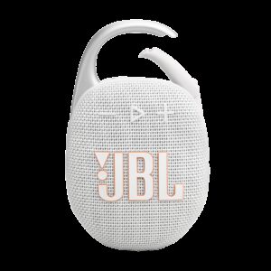 JBL Clip 5 Ultra-Portable Bluetooth Speaker with Carabiner - White (JBLCLIP5WHT)