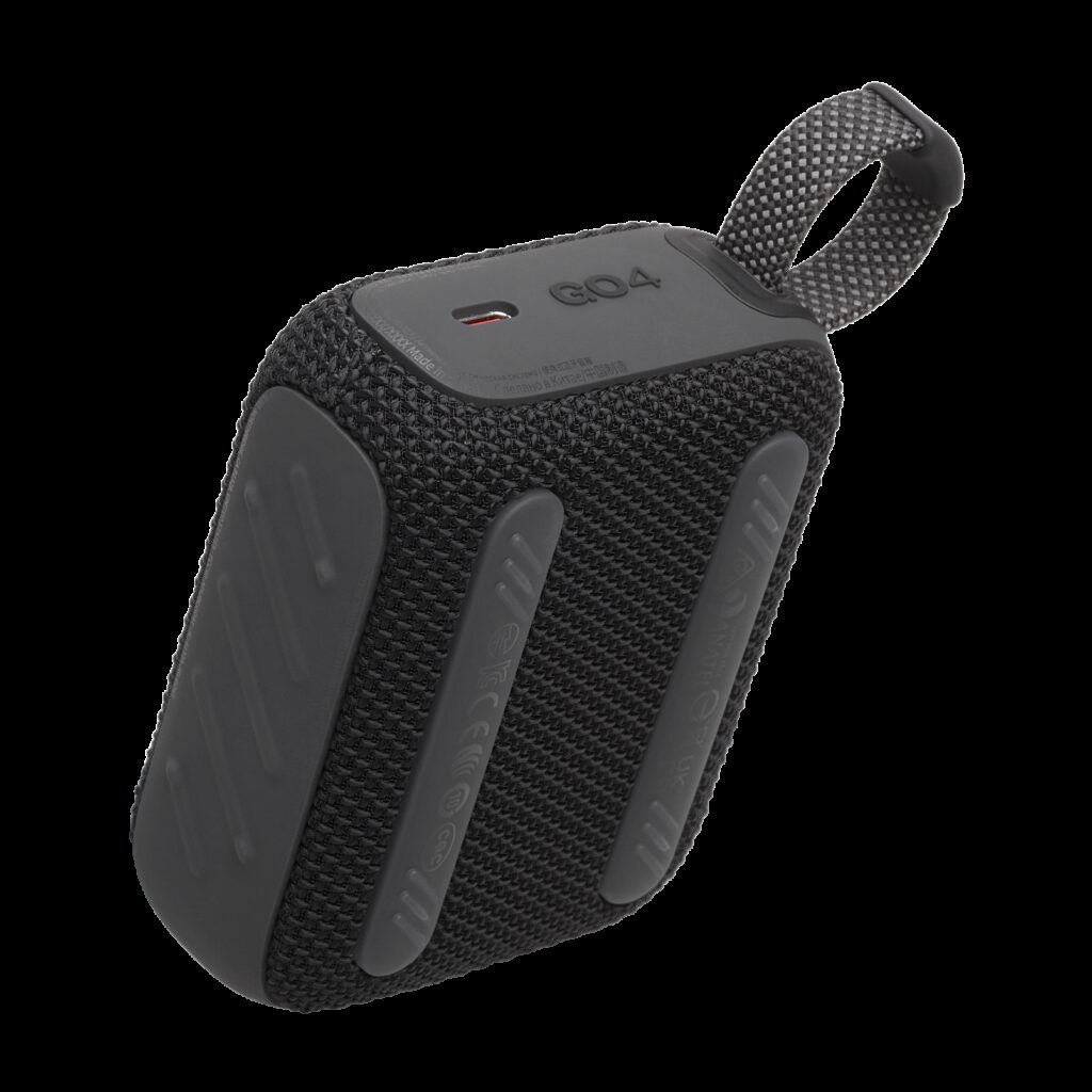 JBL GO 4 Ultra-Portable Waterproof Bluetooth Speaker - Black (JBLGO4BLK)
