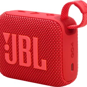 JBL GO 4 Ultra-Portable Waterproof Bluetooth Speaker - Red (JBLGO4RED)