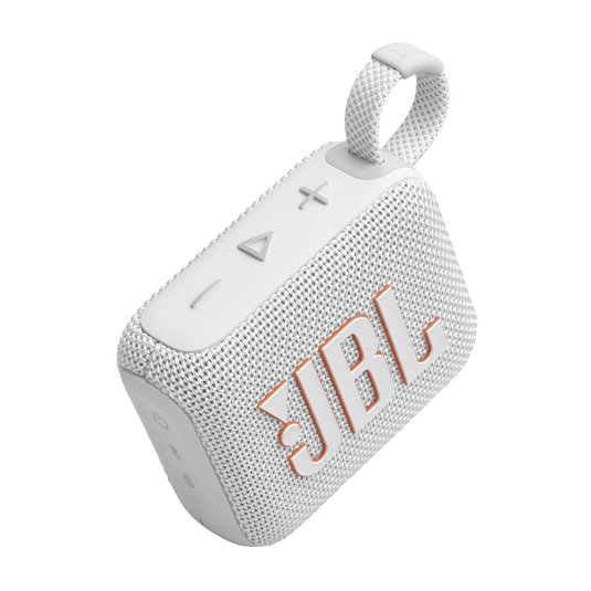 JBL GO 4 Ultra-Portable Waterproof Bluetooth Speaker - White (JBLGO4WHT)