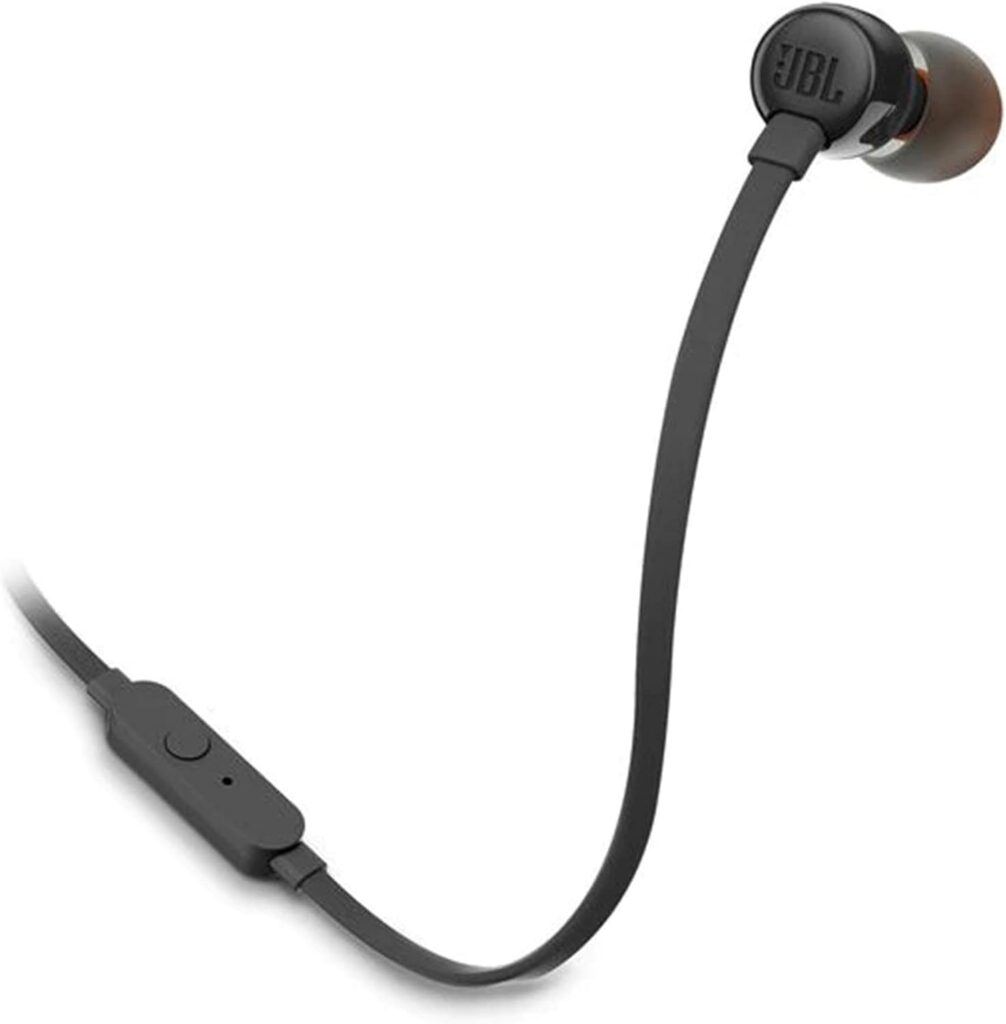 JBL Tune 110 In-Ear Wired Earphones with Mic - Black