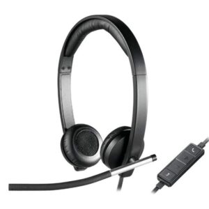 Logitech H650e Business Stereo USB-A Headset with Noise Cancelling Mic - Black