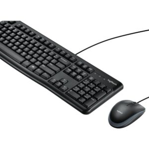 Logitech MK120 Wired Keyboard and Mouse Combo - Black
