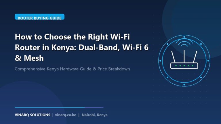 How to Choose the Right Wi-Fi Router in Kenya: Dual-Band, Wi-Fi 6 & Mesh - Vinarq Solutions Kenya