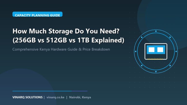 How Much Storage Do You Need? (256GB vs 512GB vs 1TB Explained) - Vinarq Solutions Kenya